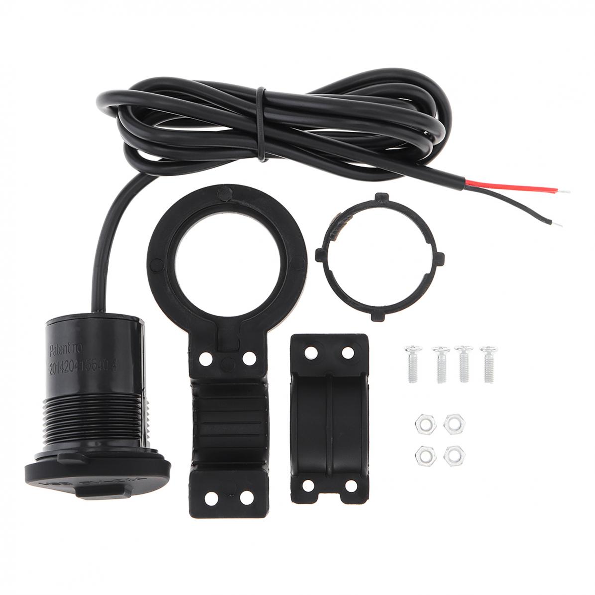 Motorfiets Laders 12V Usb Motorcycle Socket Plug Waterdichte Schakelaar Telefoon Oplader Adapter