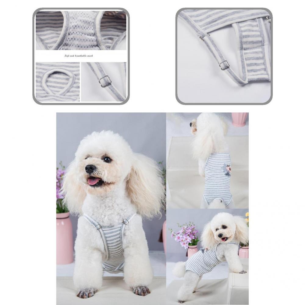Pet Short Pants Wearable Puppy Jumpsuit Sanitary Pants Soft Touching Adjustable Dog Diaper