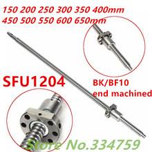 Sfu 1204 150 200 250 300 350 400 450 500 550 600 650 700 800 mm c7 kulskruv med 1204 fläns enkel kulmutter bk /bf10 bearbetad