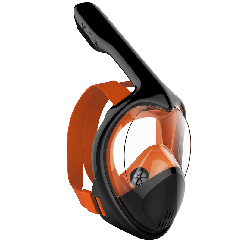 2019 Pieno Viso Lo Snorkeling Maschere Panoramica 180 Vista Anti-nebbia Anti-Perdita di Nuoto Scuba Subacquea Maschera Subacquea Compatibile nuovo di sicurezza