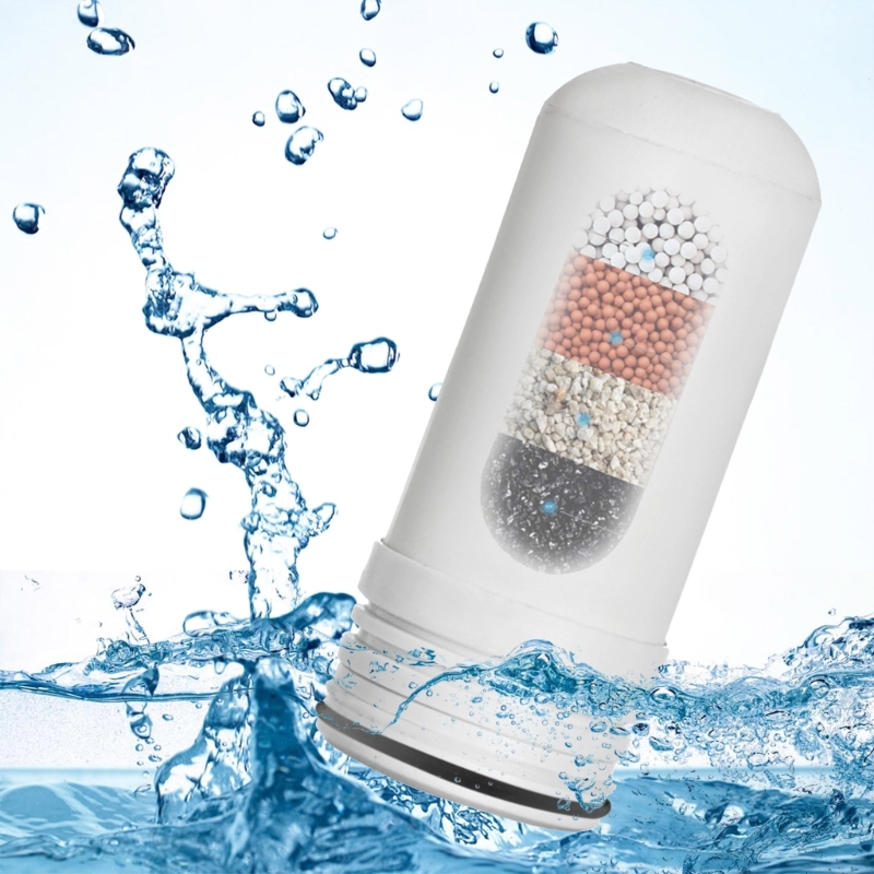 2024 4 Stuks Waterkraan Filter Cartridge Innerlijke Keramische Filter Waterzuiveraar Dechlorering Filter Elementen Handig