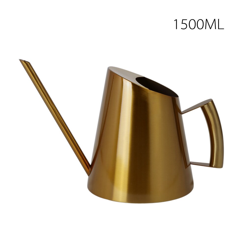 Konewka ze stali nierdzewnej rośliny bonsai ręczny pojemnik na wodę z długa wylewka kryty odkryty podlewanie roślin kwiat narzędzie ogrodowe: A6 1500ML