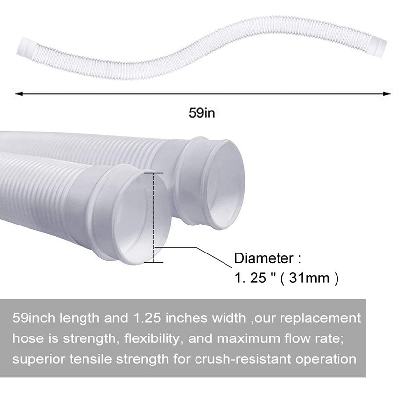 Swimming Pool Replacement Hose Metal Clamp,for Ground Swimming Pool,Replacement Hose for Intex 330 GPH,530 GPH,1000 GPH