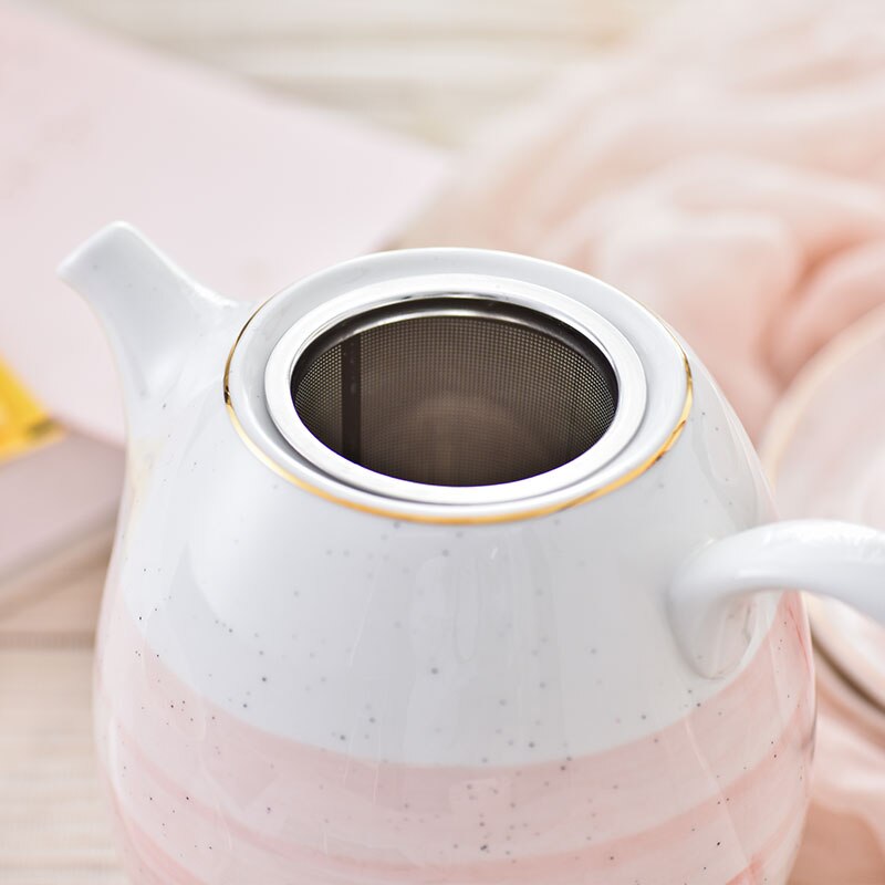 Service à thé en porcelaine d'os britannique, articles à boire en céramique, tasse à café avec théière à lait, ensemble de d'anniversaire et de noël