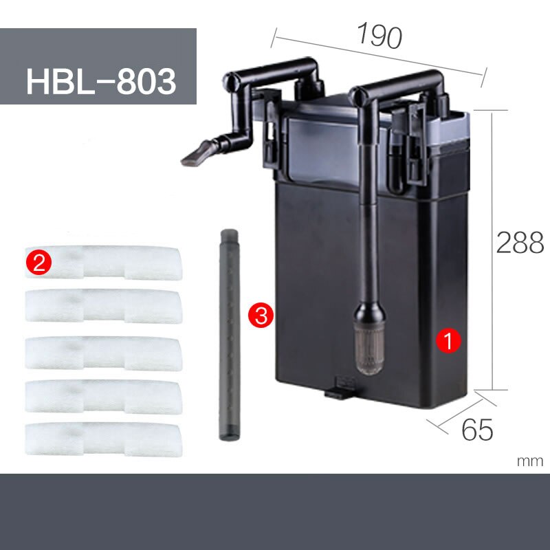 SUNSUN HBL-801/802/803 Tank Filter Wall-mounted Fish Tank Filter Barrel Aquarium External Grass Tank Filter Small Barrel Filter
