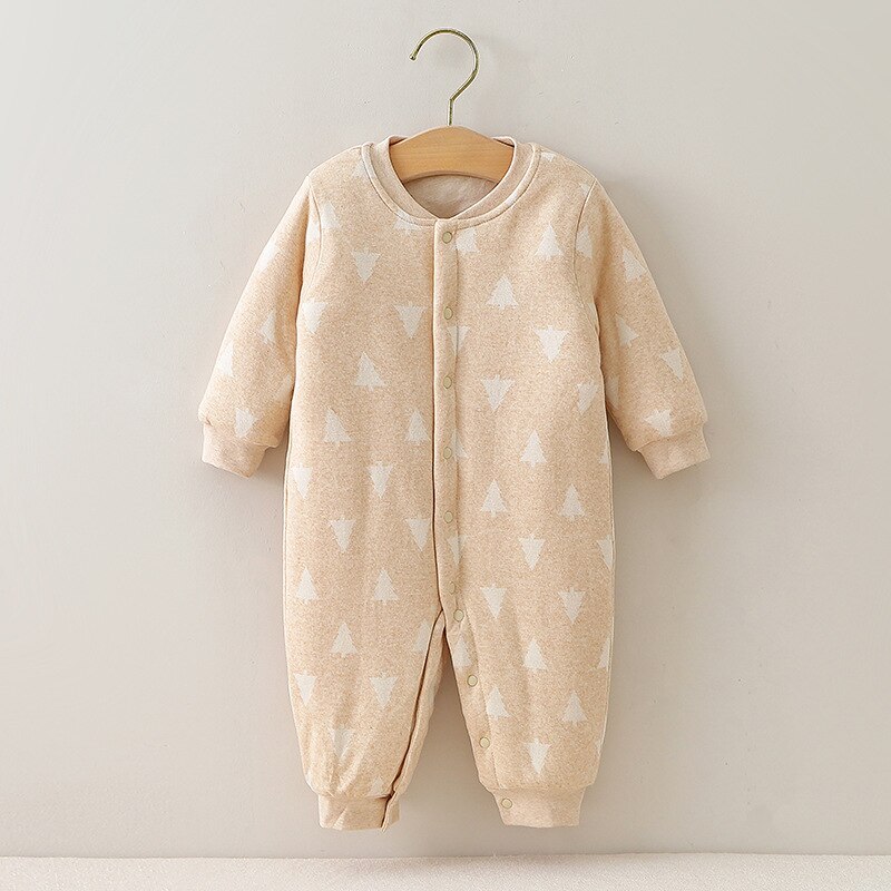 Herfst Winter Gekleurde Katoenen Verdikte Warm Baby Kleding Bodysuit: style 2 / 90cm