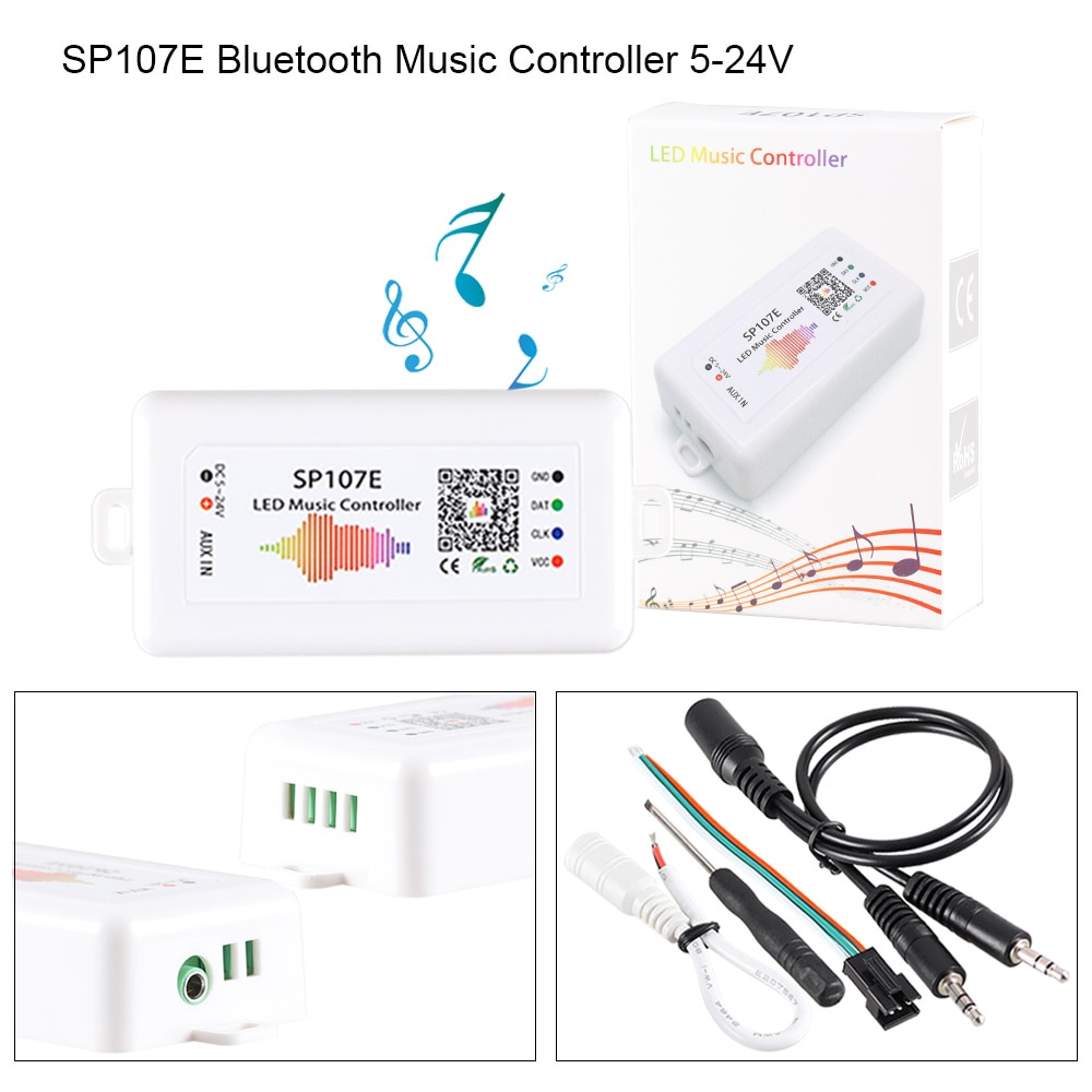 5-24V ws2811 ws2812 Controller Mini 3Key RF 17Key 21Key Bluetooth Music Wifi Controller For Led Pixel Strip ws2812 SP110E SP107E