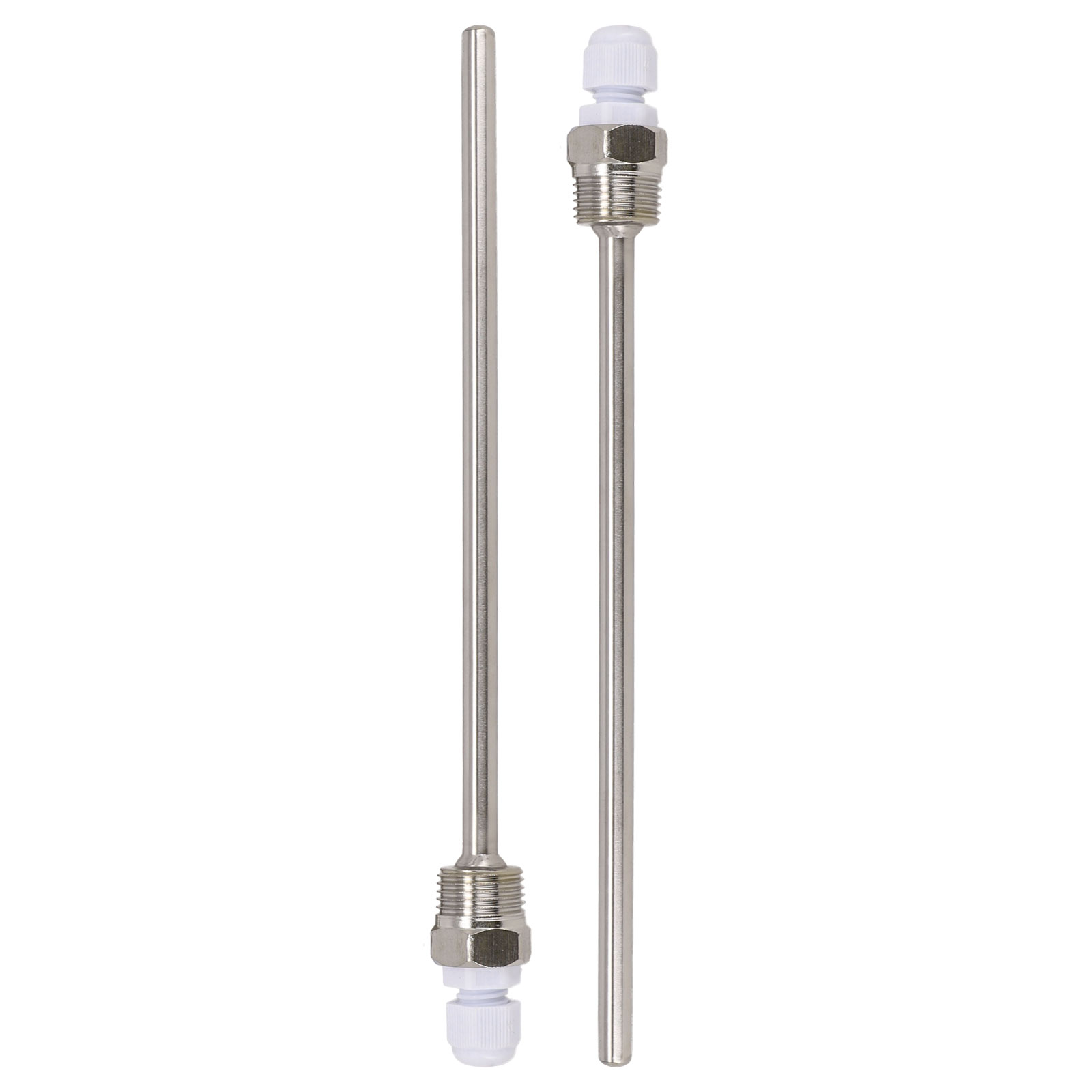 2 unidades de termopozo de acero inoxidable de 30-300 mm con rosca G de 1/2 pulgada máx. Presión PN40 para bolsillo de manga de inmersión del sensor de temperatura