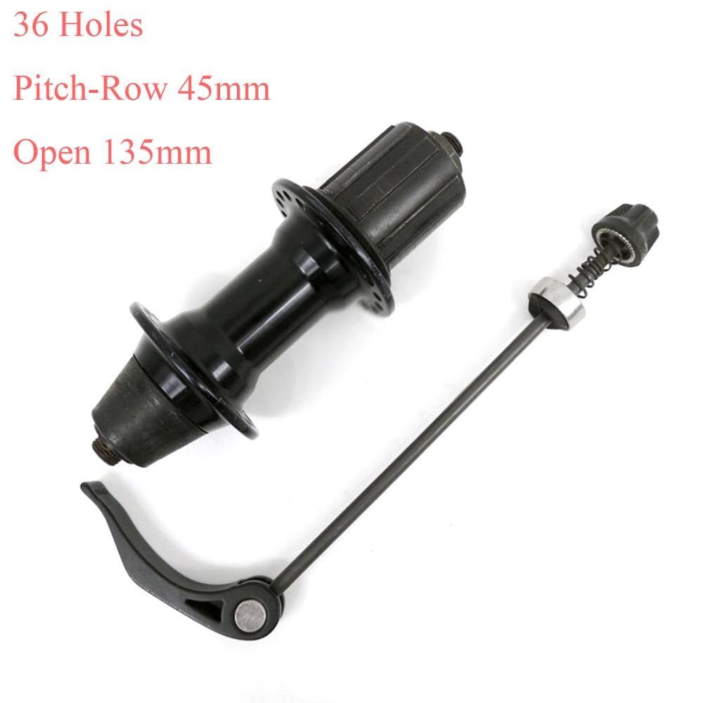 Road Bike Rear Hub 28/32/36Hole Mountain Bike Hub 8/9/10 Speed Cassette V Brake 130-135mm Bicycle Accessories: Black