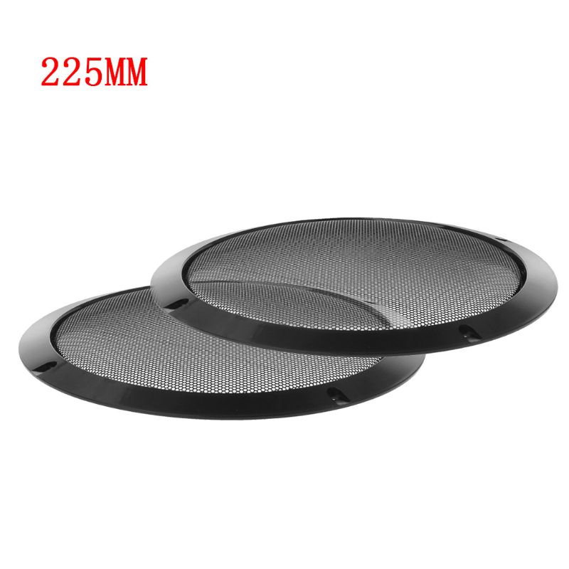 Cubierta protectora de Metal para altavoces, rejilla de acero laminado en frío, decorativa, círculo, accesorios para altavoces DIY, 2 uds.: D