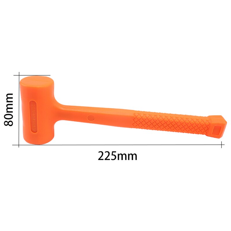 0,5lb laranja martelo de sopro morto borracha macia unicast não-marring mallet