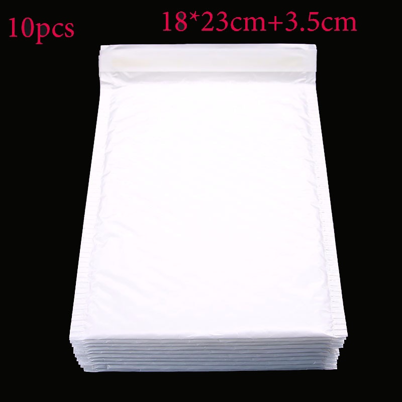 Office Stationery Paper (18 * 23cm + 3.5cm) 10 Pieces / White Envelope Paper Bubble Bag Foam Collision Postage Bag