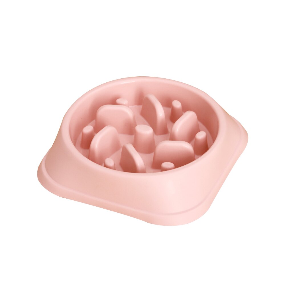 Draagbare voerbak voor honden, voerbak voor puppy's, voerbak voor langzaam eten, voerbak voor katten, hondenbenodigdheden van plastic: 1-2