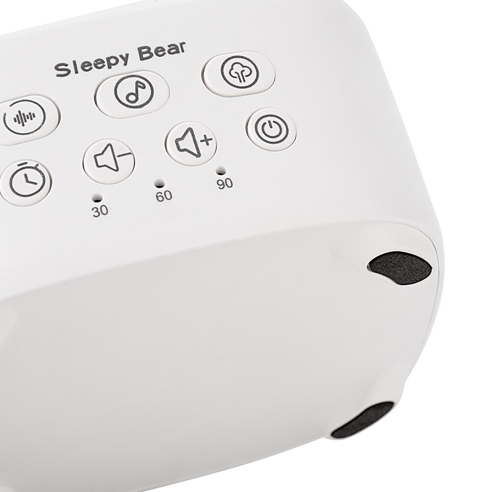 Hvid støj maskine usb genopladelig tidsbestemt nedlukning søvn lyd maskine til at sove og afslapning til baby voksne kontorrejser