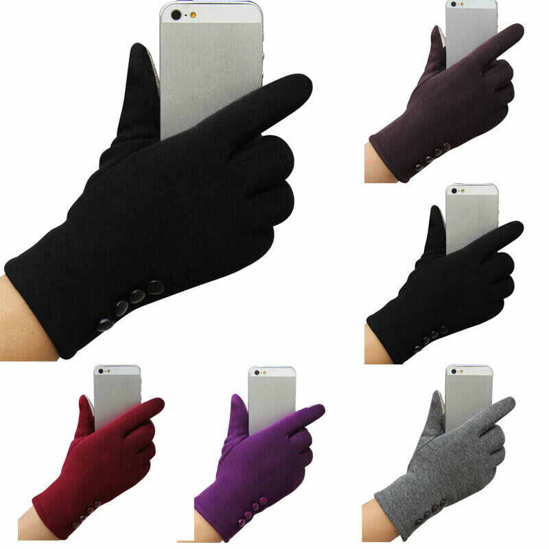 Guantes cálidos con pantalla táctil para mujer, manoplas cálidas para deportes al aire libre, teléfono móvil, Invierno
