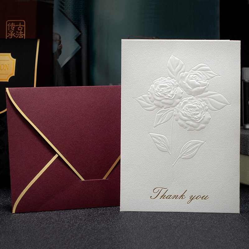 DIY handcrafted blessing card Thanksgiving card high-end birthday card greeting card Year greeting card: K1(3pcs)