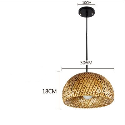 Chinese Hand Knitted Bamboo Art Pendant Lights Restaurant Caf Loft Hanging Pendant Lamp Home Decor Bamboo Led Light Fixtures