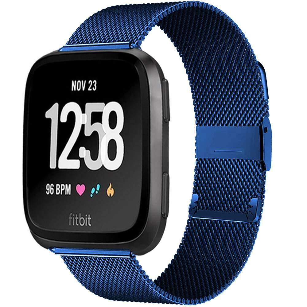 Milanese band for Fitbit Versa/Versa 2/versa Lite Strap Stainless Steel Bracelet Strap smart watch Accessories