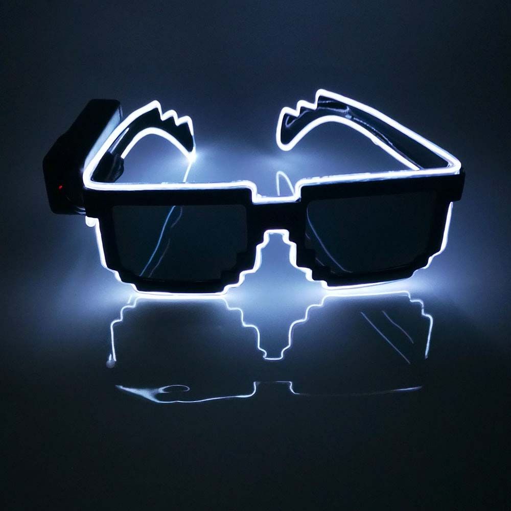 Accessoires fournitures de barre clignotante fournitures de fête lunettes lumineuses LED lunettes en mosaïque lunettes de soleil lumineuses lunettes lumineuses LED