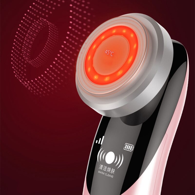 Ultrasonic EMS Tight V Face Shaping Clean Beauty Machine Facial Wrinkle Removal Home Essence Import Multi-Function Beauty Care