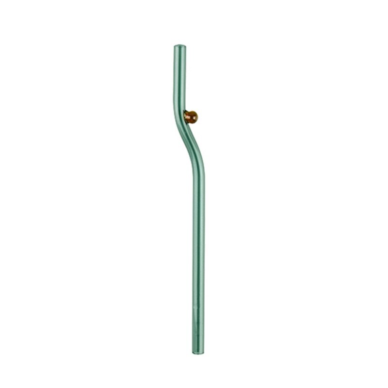 Glass Straws Long Rainbow Colored Curved Reusable Replacement Straws for Smoothie Milkshakes Tea Juice Cocktail Drinkis: I