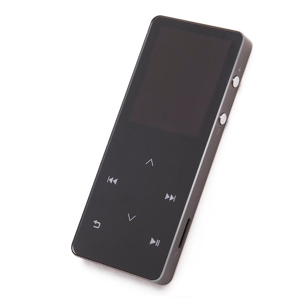 GERUIDA MP3 Bluetooth MP4 Portable Video Player 8GB Metal Music Player With Voice Recorder Support TF Video FM Watch Picture: Gray
