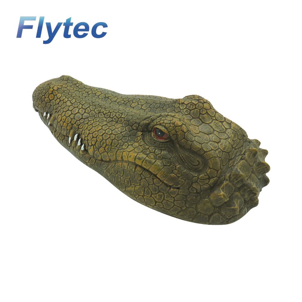 Flytec RC Boat Simulation Crocodile Head Racing Boat 2.4G Remote Control Electric Waterproof Crocodile 15km/h Speed Spoof Toy