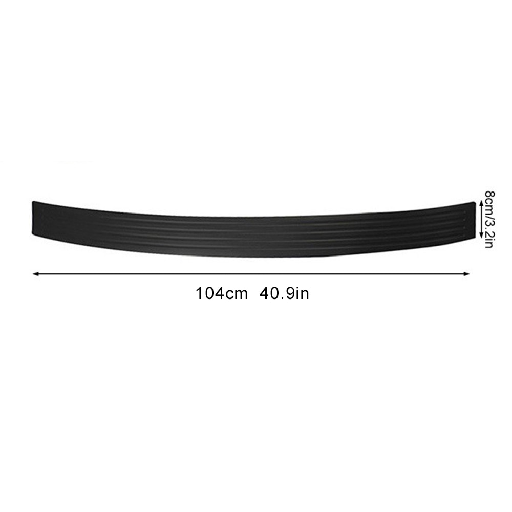 Vehemo SUV Cars Rear Bumper Strip Rubber Strip Trim Anti-Collision Strip Sticker Cover Universal Protector