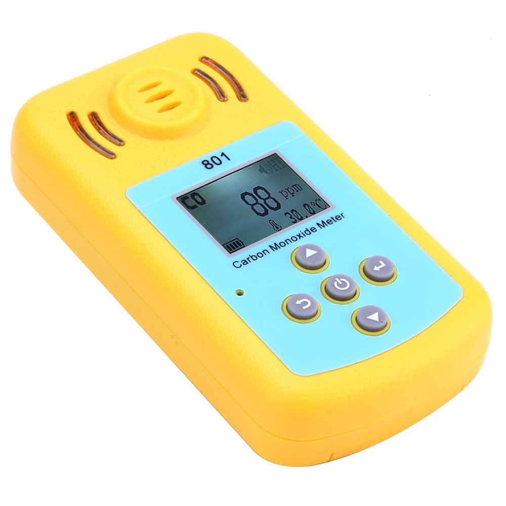 Koolmonoxide CO Meter Detector met Lcd-scherm en Geluid-licht Alarm analyzer meting draagbare