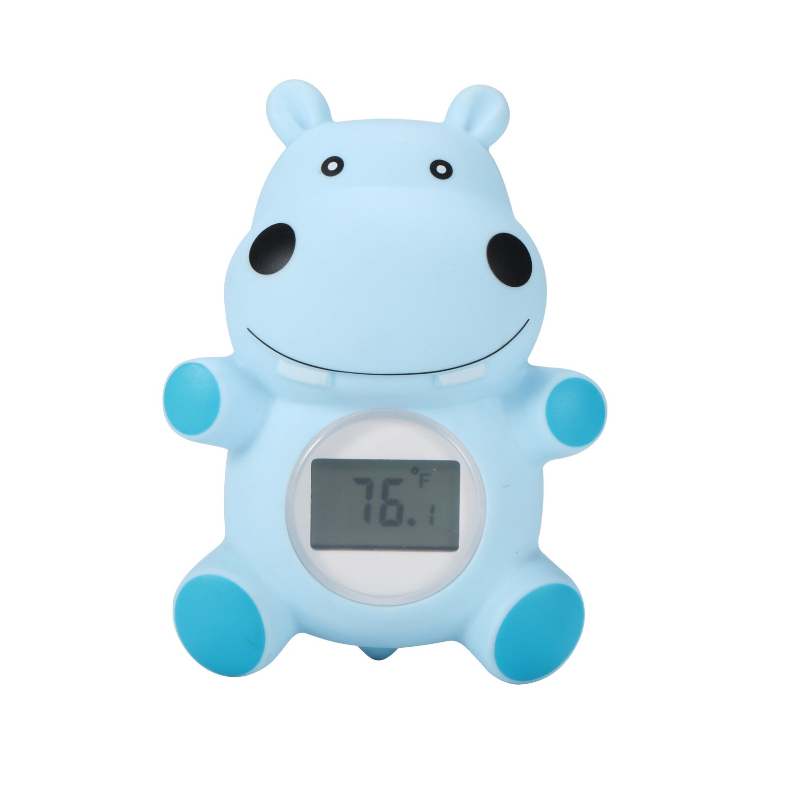 Petit hippopotame étanche, alarme de température d'eau de bain pour bébé, dessin animé, peut être utilisé comme jouet lorsque le bébé prend un thermomètre