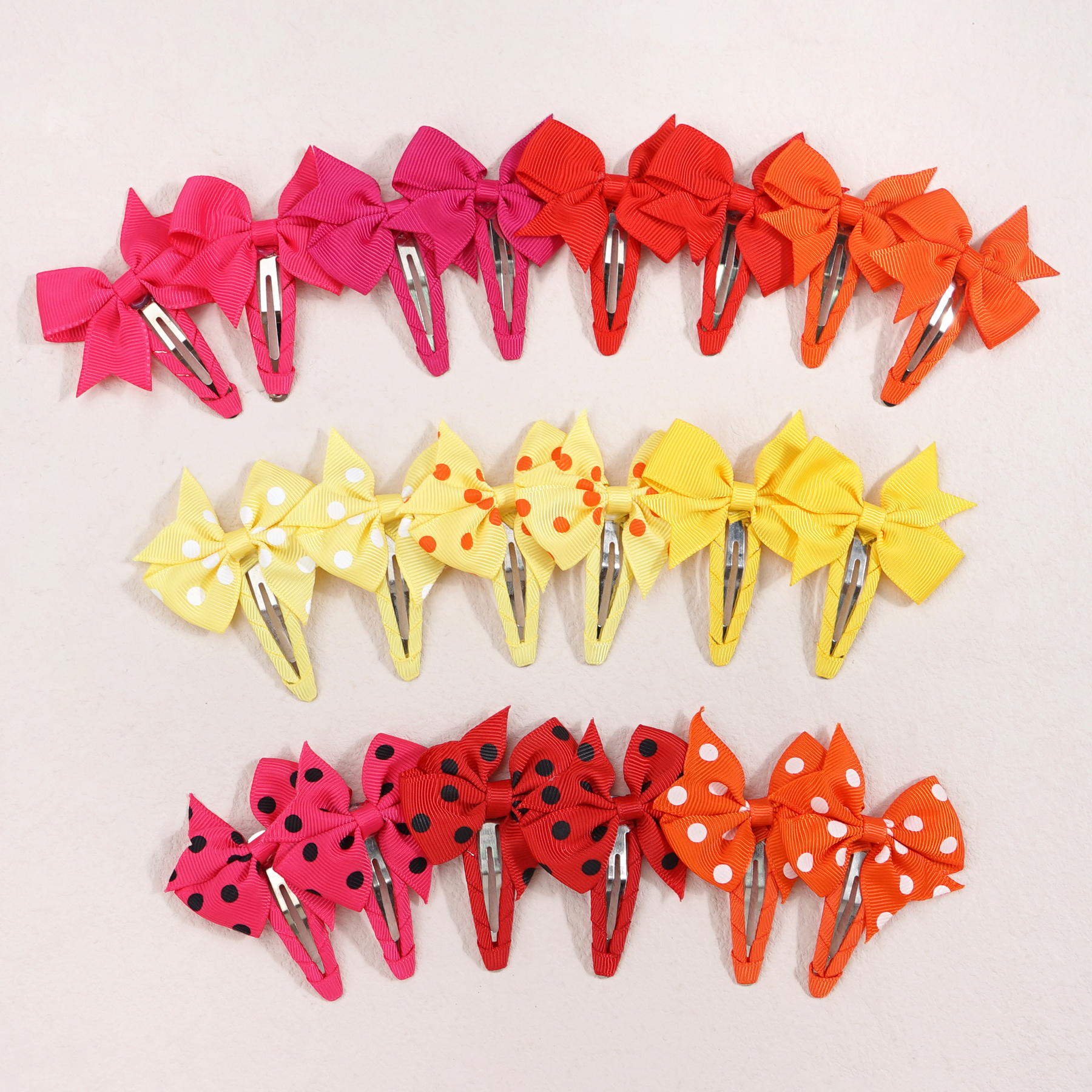 Fermagli per capelli a scatto da 20 pezzi con fiocchi boutique Nastro in grosgrain Archi per capelli da 2 pollici Mollette per capelli antiscivolo per neonati Neonata: Lavanda