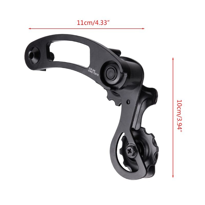 Bike Aluminum Chain Tensioner Adjustable Pulley Jockey Wheel Single Speed ​​Fixed Gear Derailleur for Bicycle N02 20