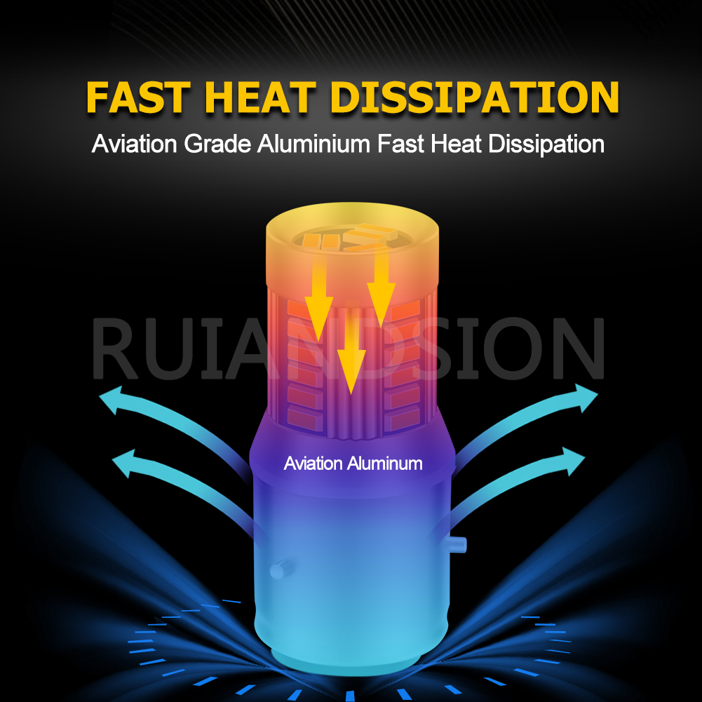 Faro LED para motocicleta BA21D BA20D P15D H6M BAX15D, bombillas blancas de haz alto y bajo, luz antiniebla de 12V y 24V para Moto, Scooter y triciclo