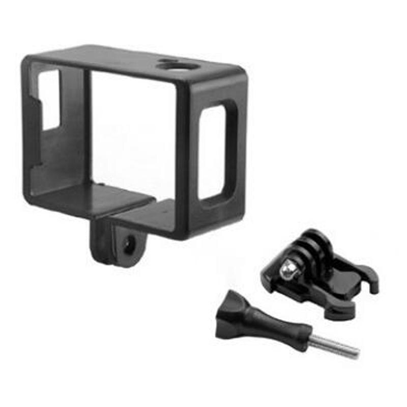 Funda protectora de plástico para sj6000 sj4000, carcasa de marco estándar, soporte negro para cámara de acción