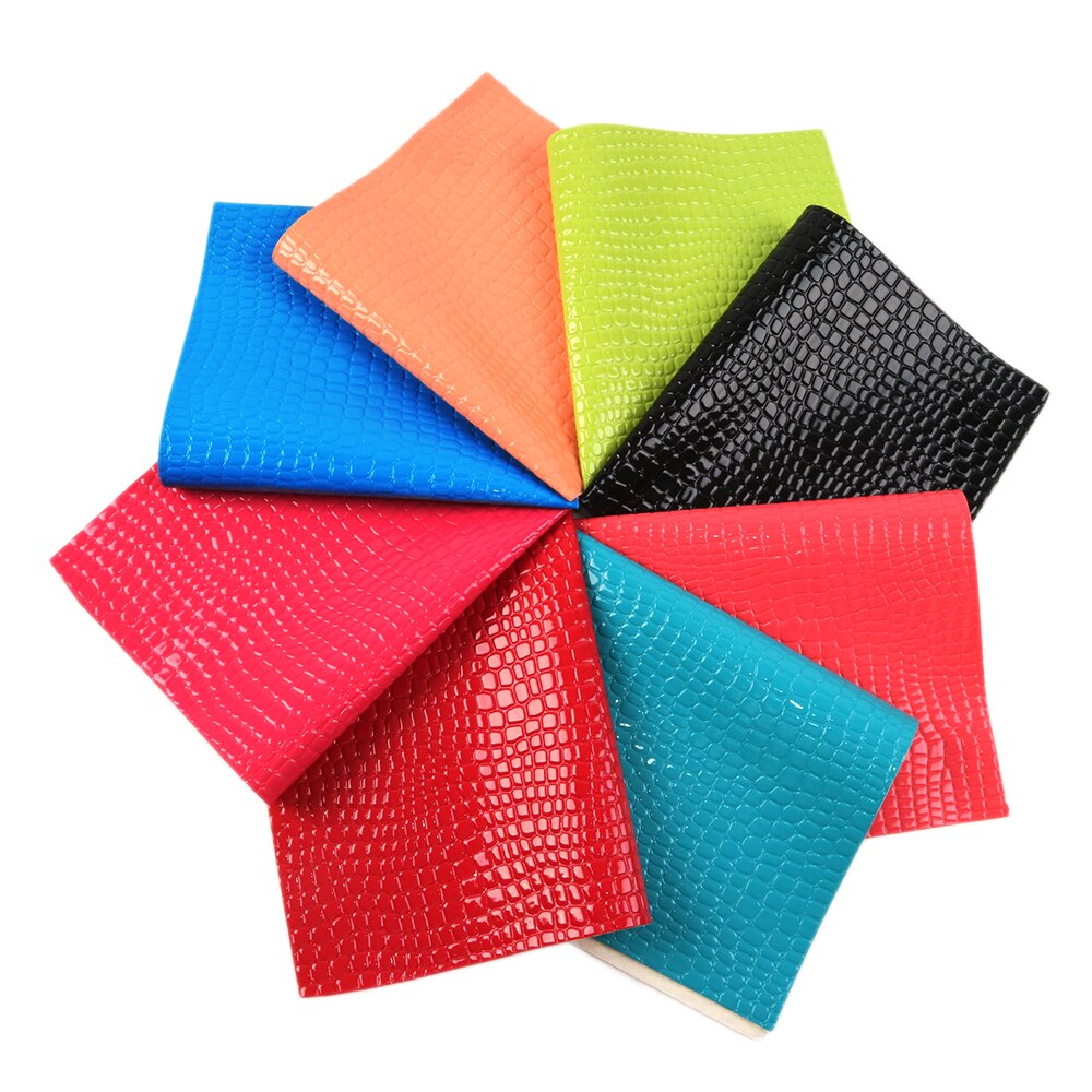 David Accessoires 8 Stks/set 20*33Cm Bump Faux Synthetisch Leer Stof Diy Telefoon Geval Boog Tas Materiaal, 1Yc10874: 1080513001