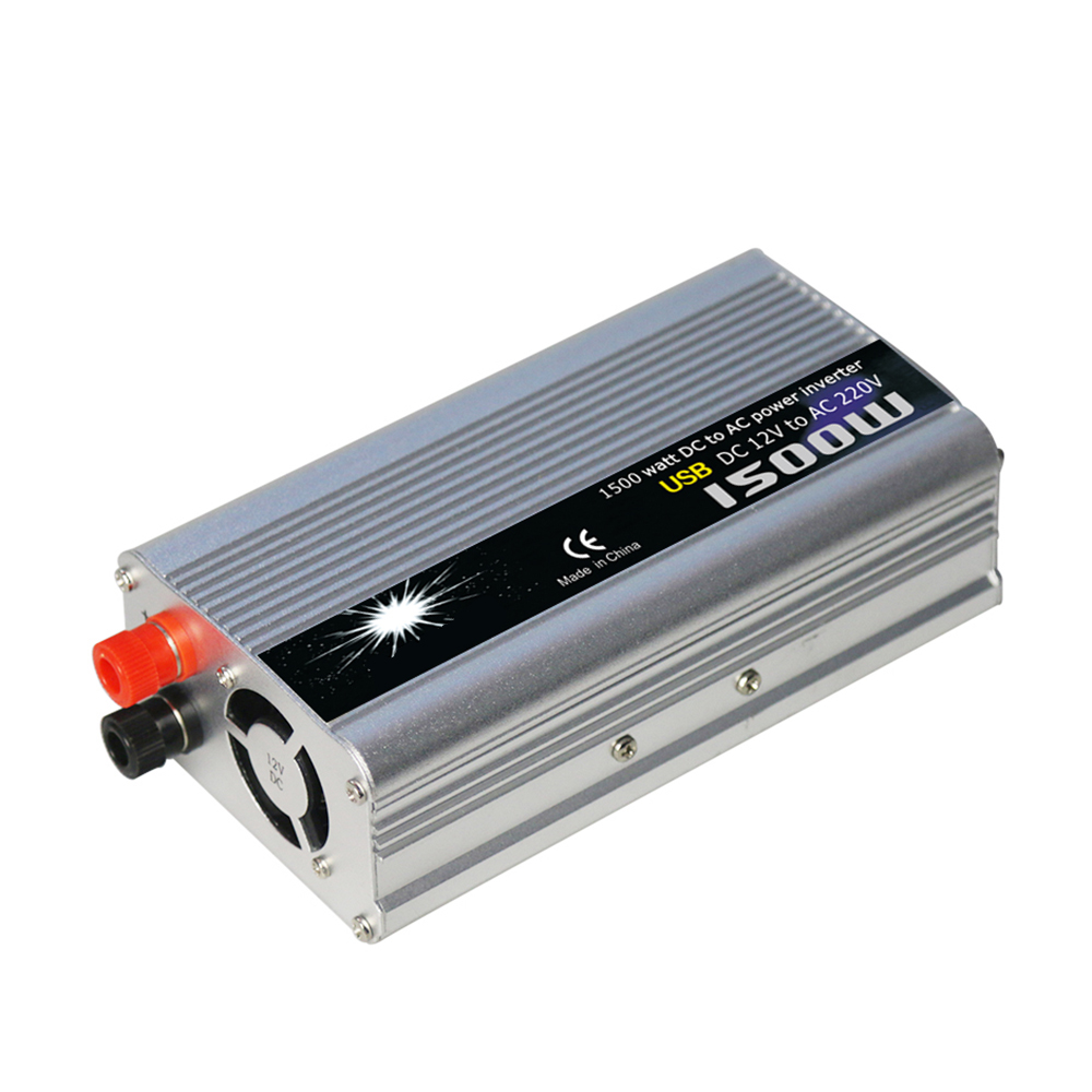 Auto Styling Omvormer Voertuig Power Converter Universele Gemodificeerde Sinus 1500W DC12V om AC220V