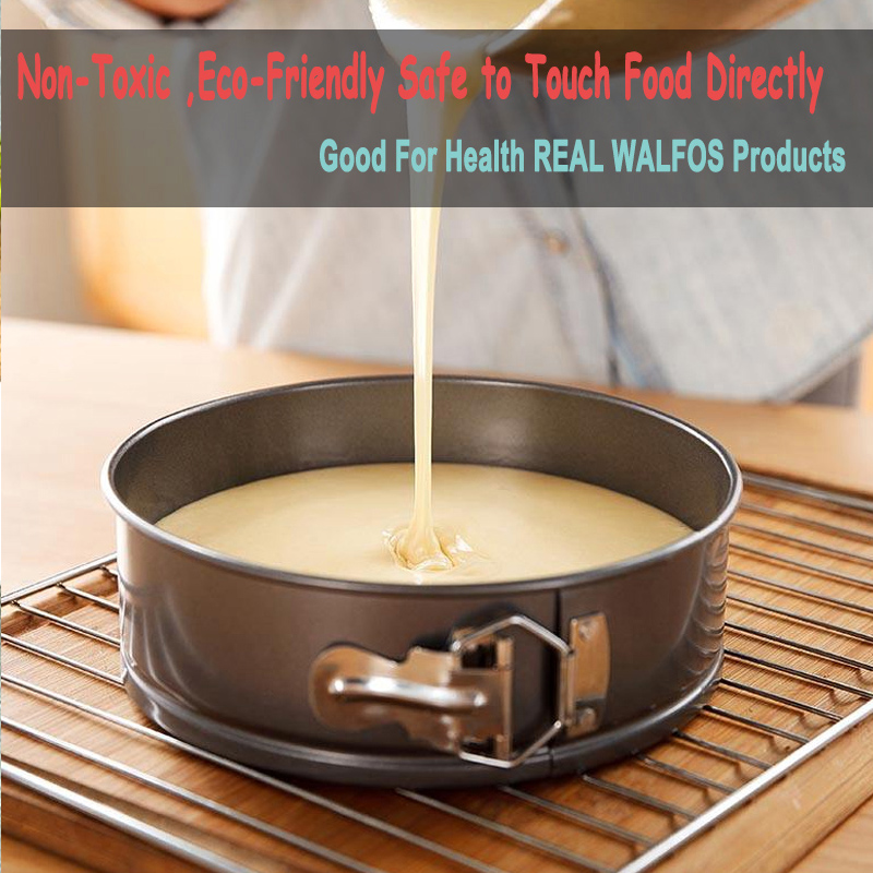 WALFOS Non-stick Cheesecake Pan Springform Pan with Removable Bottom/Leakproof Cake Pan Kitchen Accessories