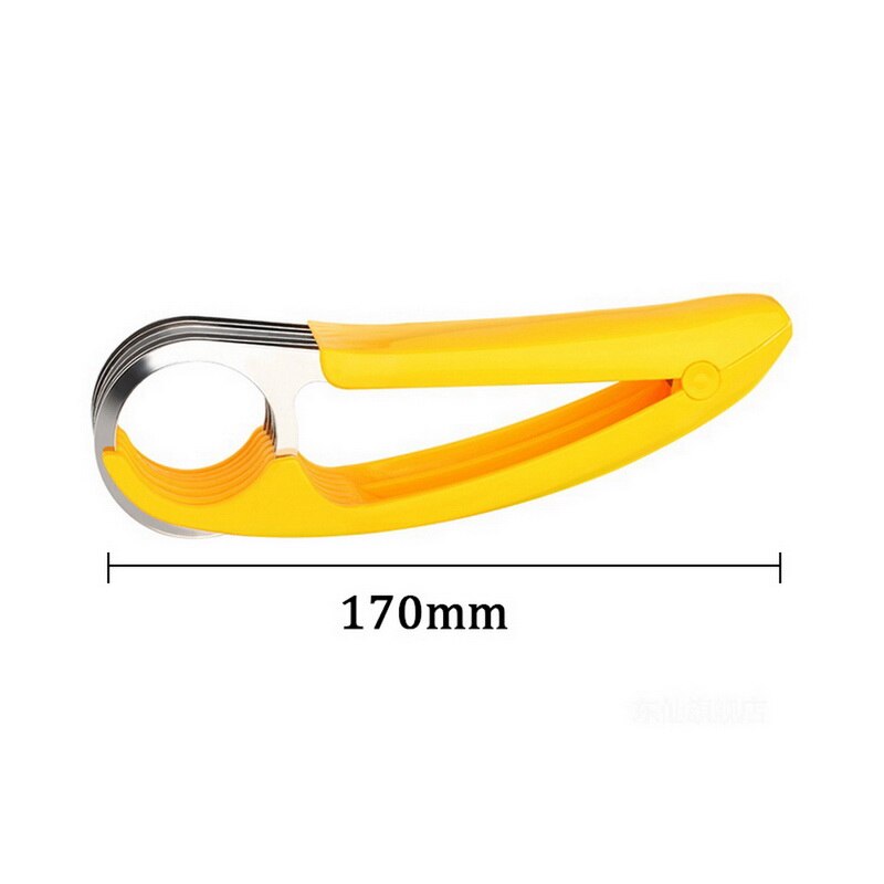 Banana Slicer Fruitsalade Pealer Cutter Fruit Chips Makeing Tool Met Handvat Grip Voor Fruit Komkommers Worst: Default Title