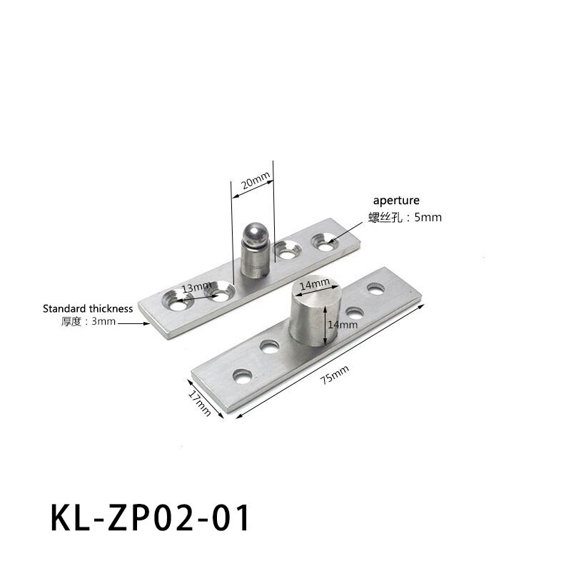 Stainless Steel Doors Hinges Under 360 Degree Rotating Shaft Rotation Positioning Concealed Cabinet Hinge Fitting: KL-ZP02-01