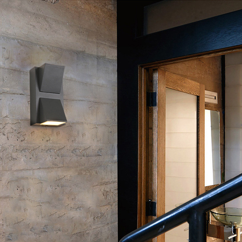 Aluminium Wandlamp Waterdichte Outdoor Led Wandlamp IP65 Tuin Verlichting Lamp Voor Blaker Balkon Decoratie AC110V 220V