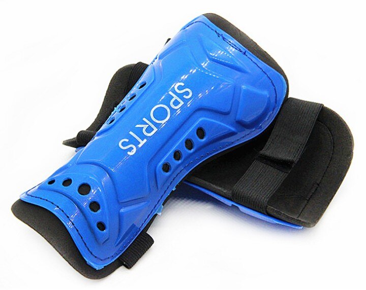 Voetbal gear Leggings board bandage ingevoegd in kinderen en volwassenen in kalf ondersteuning training game board: blue