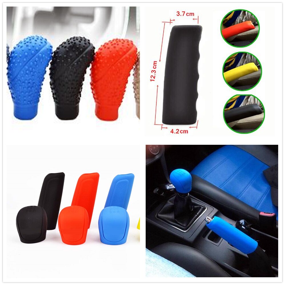 Car rubber Shift Gear Knob Cover Handbrake for Nissan TEANA QASHQAI BLUEBIRD SUNNY TIIDA PALADIN Geniss Juke X-Trail