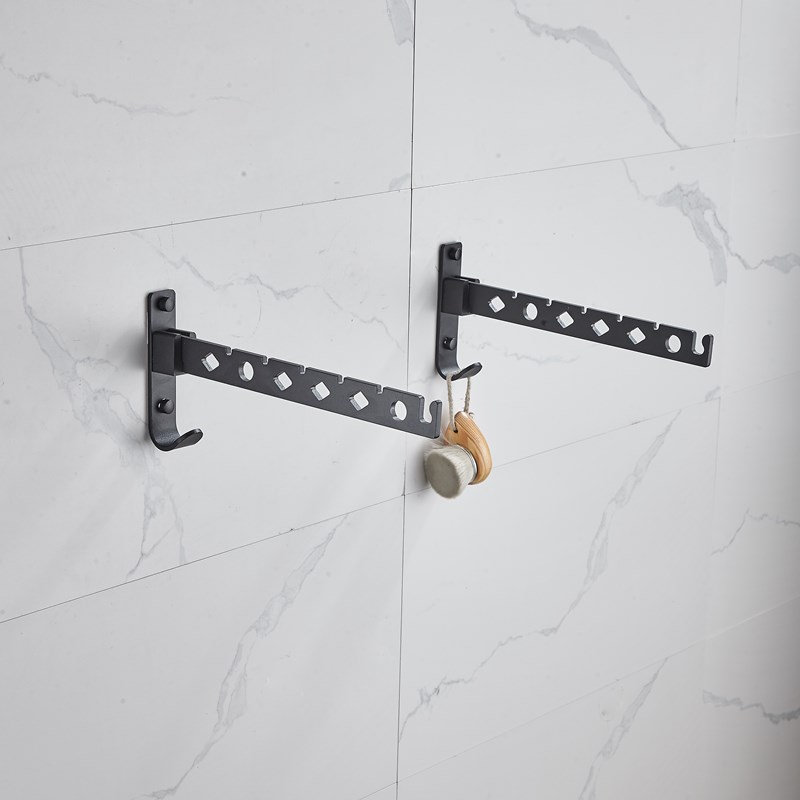 Bathroom Folding Home Laundry Adjustable Drying Rack Retractable Balcony Tool Punch Free Multifunction Clothes Hanger Indoor