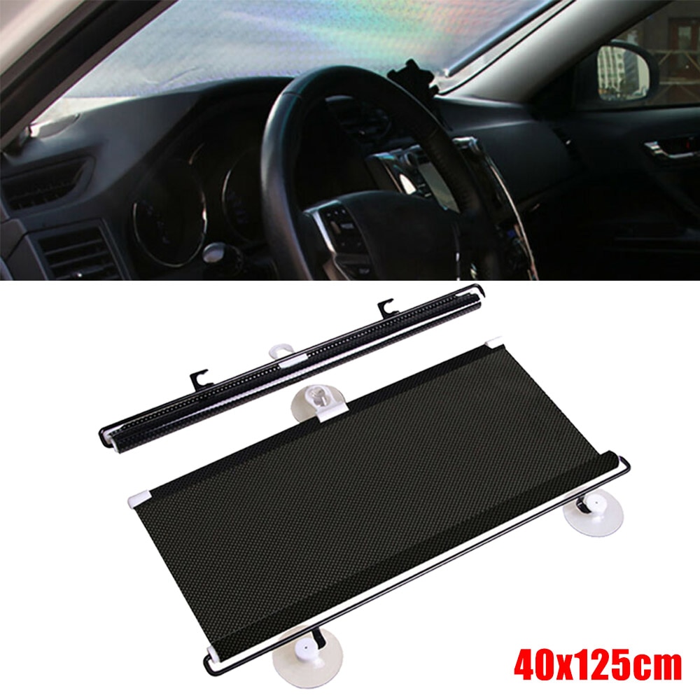 Windshield Sun Visor Sun Shade Anti-UV Block Sun Visor Auto Retractable