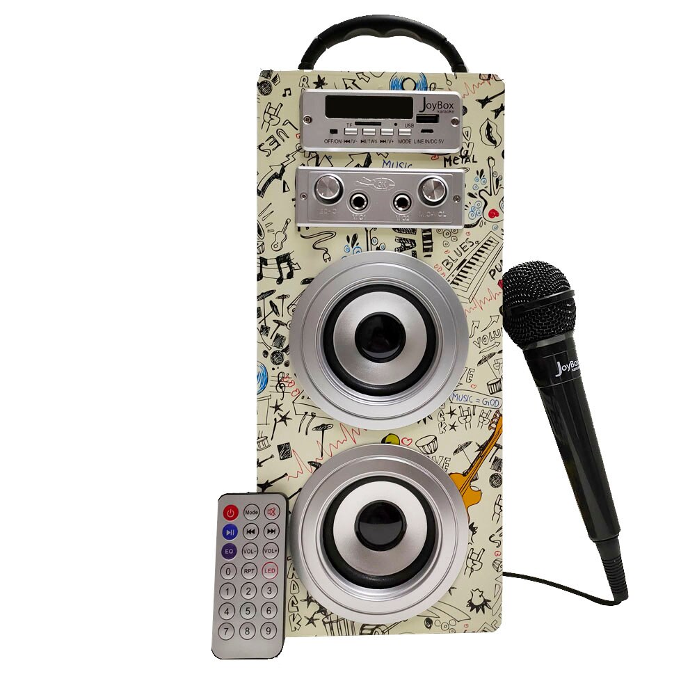 Altavoces JoyBox Karaoke o Pocket Bluetooth USB con Asa, Batería de Larga Duración, Micrófono y Mando, Varios Modelos