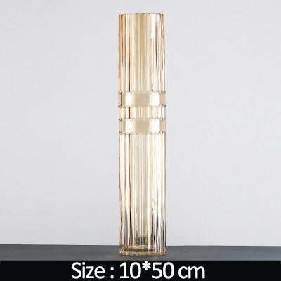 Home Decoration Flower Vase High Glass Vase Fydroponics Desktop Decoration Flower Arrangement Wedding Decoration Vases Ornaments
