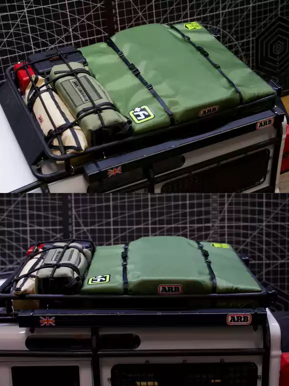 Gesimuleerde Daktent Tas Waterbestendig Tent Versieren voor 1/10 RC Crawler Auto AXIALE SCX10 Traxxas TRX4 Defender Bronco RC4WD Onderdelen