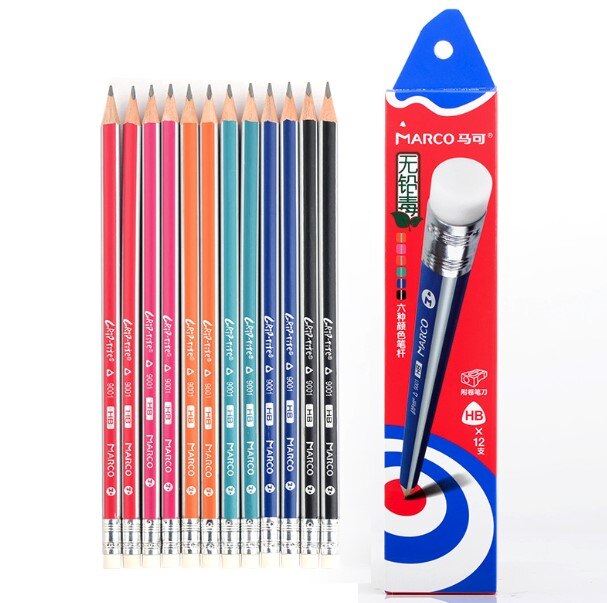 Marco CRIP-TITE 9001E series HB triangle children easy to hold writing pencils: 12pcs HB