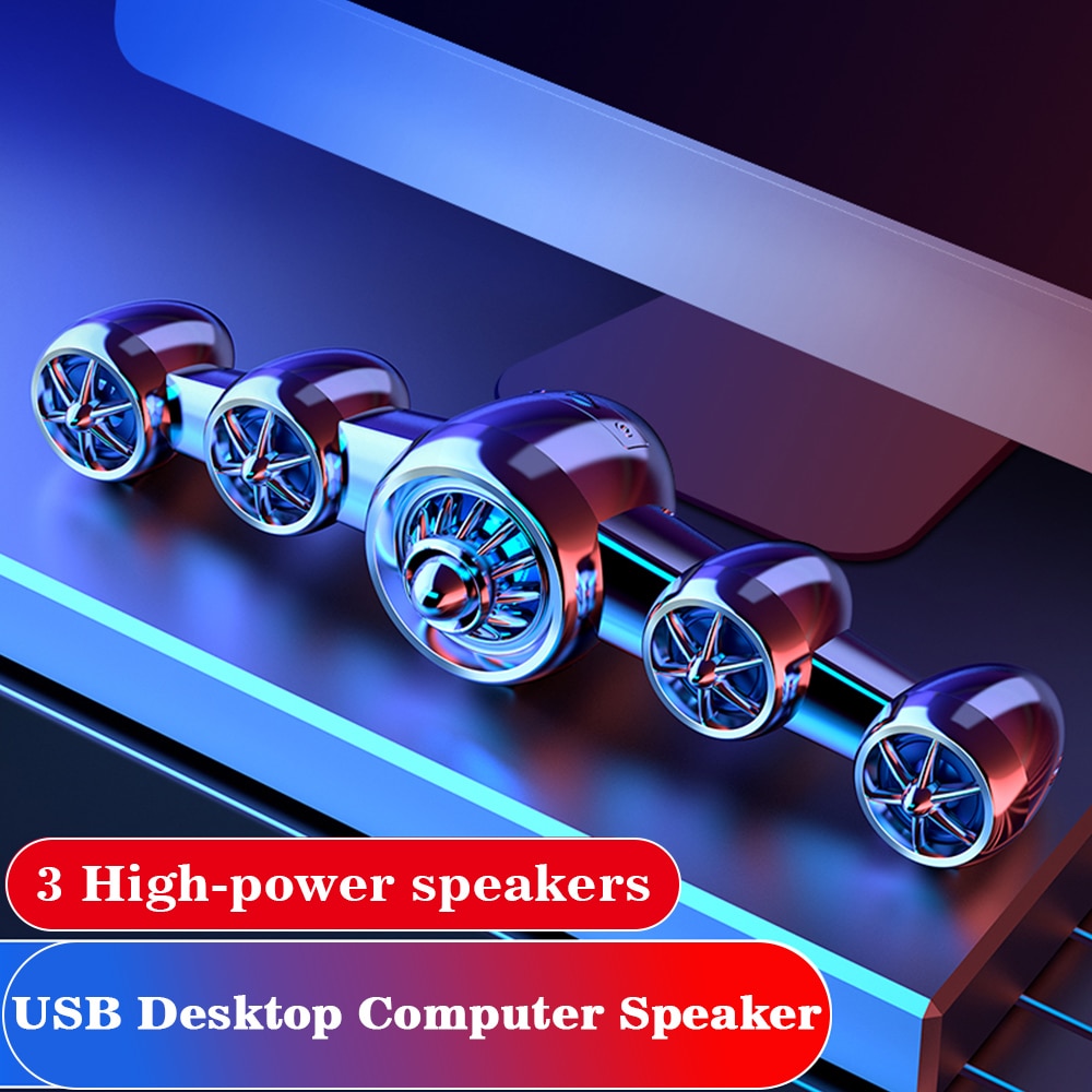 Bluetooth Draagbare Speaker USB Desktop Multi-media Mini Luidsprekers Soundbar met 3 Luidsprekers Home Subwoofer Stereo AUX Geluid bar