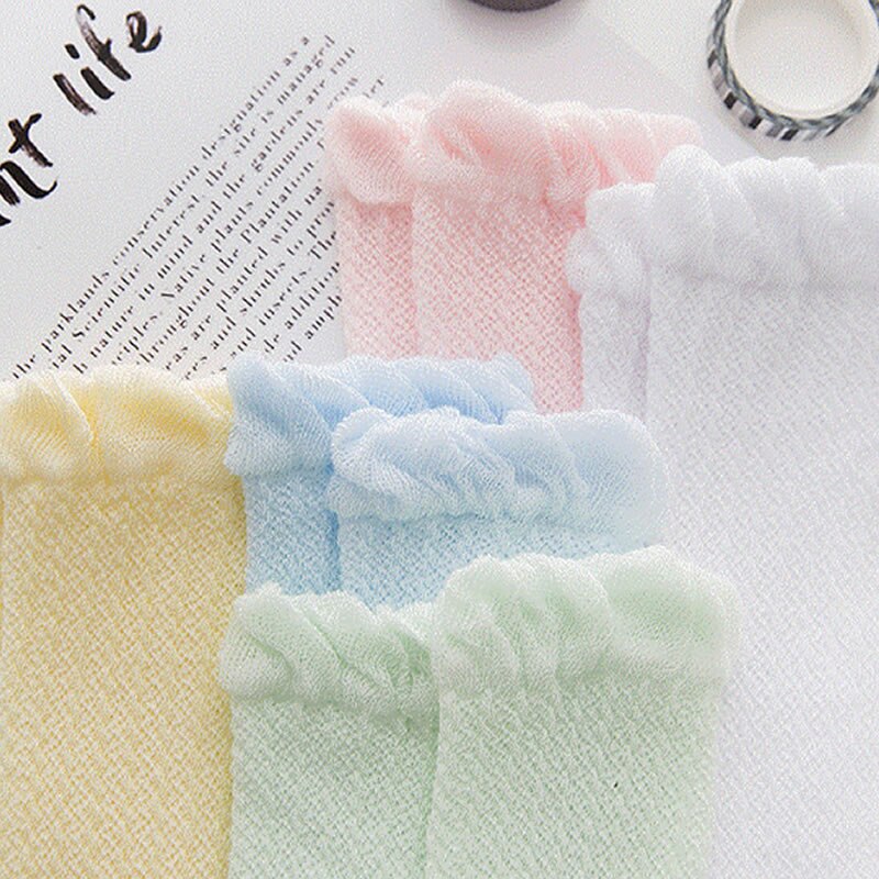 Chaussettes bébé été respirant maille genou haut garçon fille Chaussette mignon bébé coton Tube chaussettes Chaussette Enfants Infantil